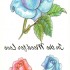 Временная татуировка Нарисованные розы 34201