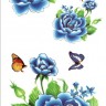 Временная татуировка Синие розы 34203