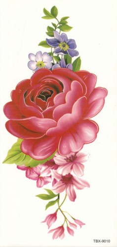 Временная татуировка Большая роза 34204