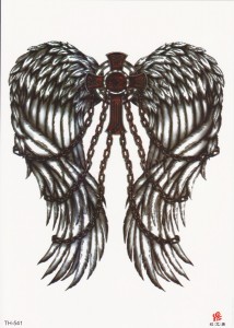 Временная татуировка Крылья 34405