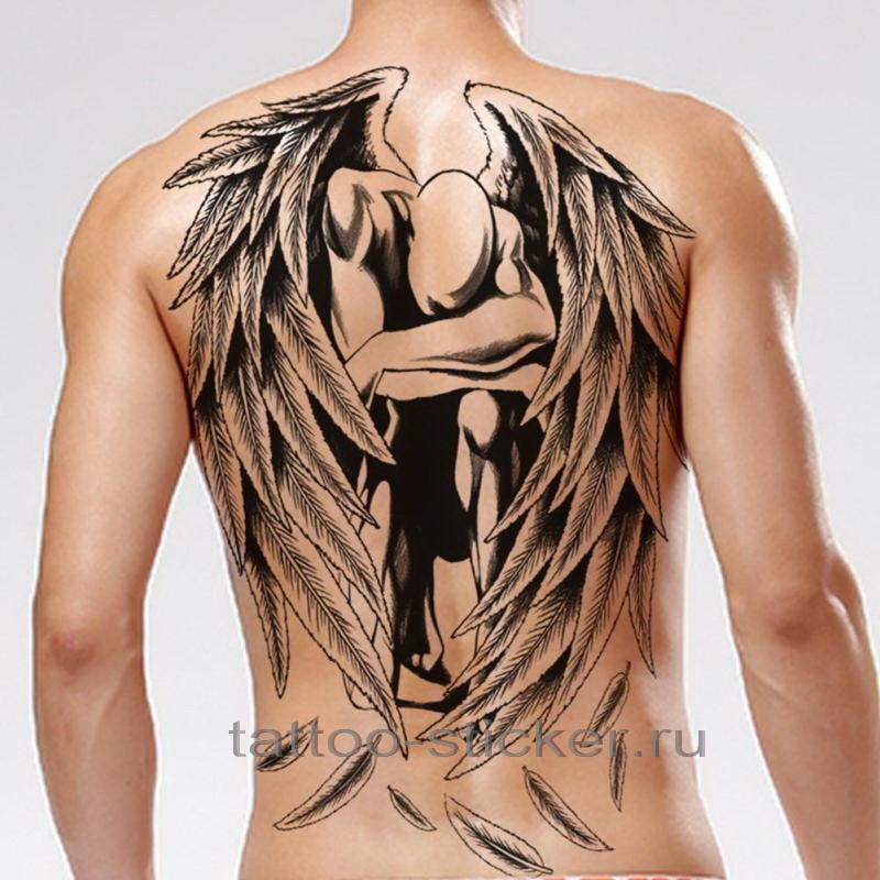 Временная татуировка Ангел 33810