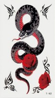 Временная татуировка Змея 33915