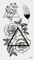 Временная татуировка Розы треугольник 33923