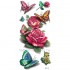 Временная татуировка 3d Розы и бабочки 33924