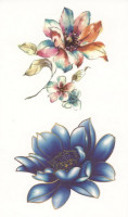  Временная татуировка Цветок микс 34731