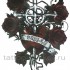 Временная татуировка  Крест и розы 33740
