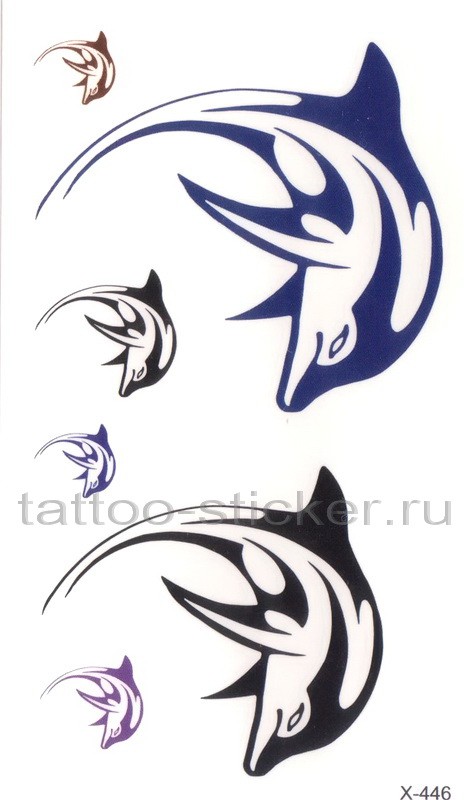 Временная татуировка Дельфин 34142