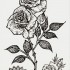 Временная татуировка Роза 33844