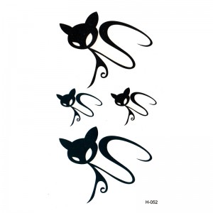 Временная татуировка Чёрные кошки 34346