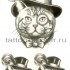 Временная татуировка Кот в шляпе 33952