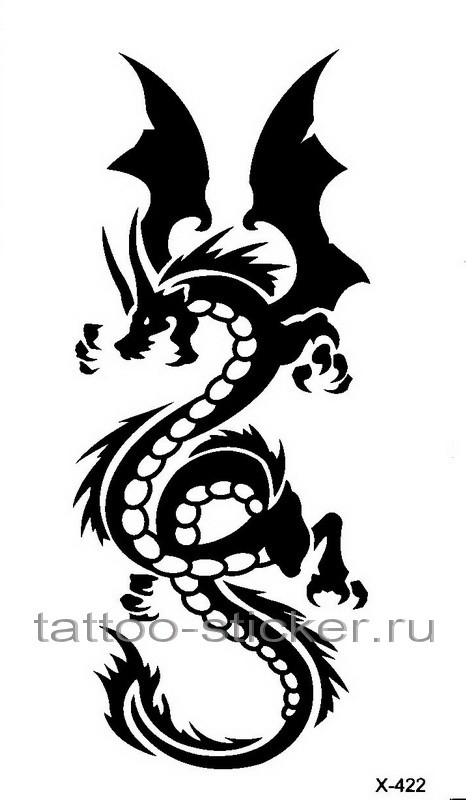 Временная татуировка Дракон 33955