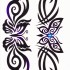 Временная татуировка Орнамент с бабочками 34555