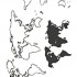 Временная татуировка Карта мира 34260