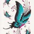  Временная татуировка Бабочки 34565