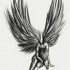 Временная татуировка Ангел 33868