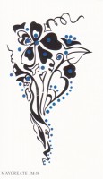  Временная татуировка Цветок 34572