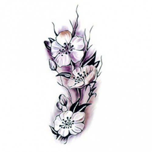 Временная татуировка Цветы 33496