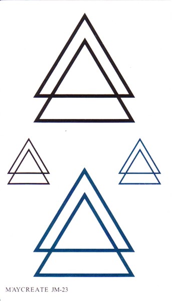  Временная татуировка Треугольники 34597